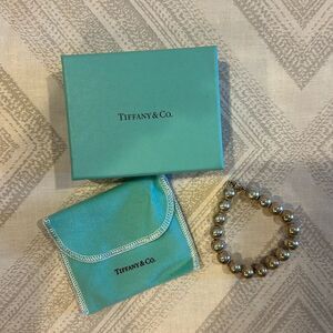Tiffany & Co. Sterling Silver Beaded Hardwear Ball Bracelet - 7”